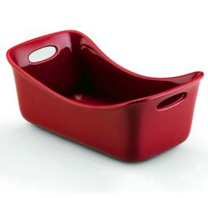 Rachael Ray 53235
                                    Stoneware 9-Inch by 5-Inch Loaf Pan Red