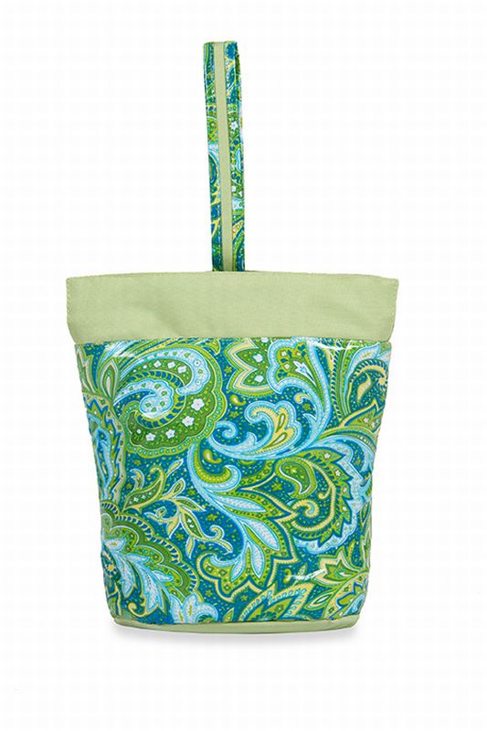 Psm-147gp Razz Lunch Tote - Green Paisley