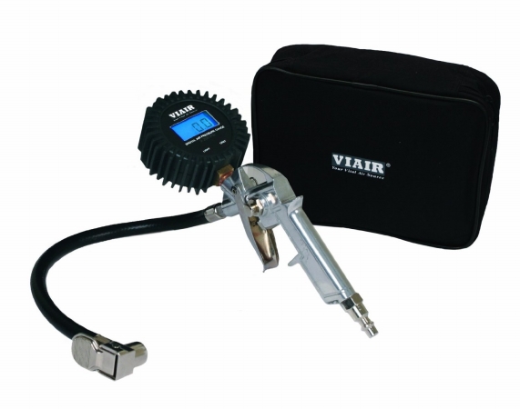 Viair 00042 Digital Tire Inflation Gun 2.5 In. Gauge Reads Up To 200 Psi With Carry Bag