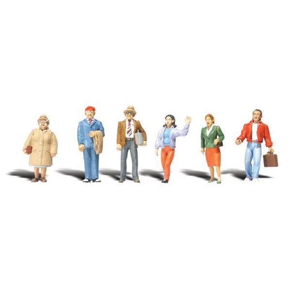 25 In. Scale Standing People - Set Of 6