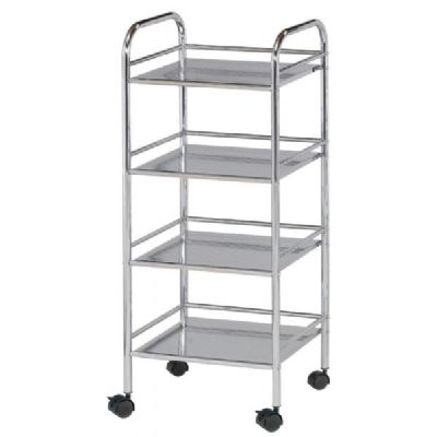 Sh4ch 4-shelf Storage Cart - Chrome