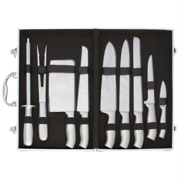 UPC 024409483059 product image for Slitzer 10pc Stainless Steel Cutlery Set In Case | upcitemdb.com