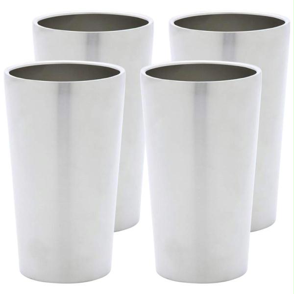 4pc Double Wall 13oz Stainless Steel Tumbler Set- Wall Ss Tumbler