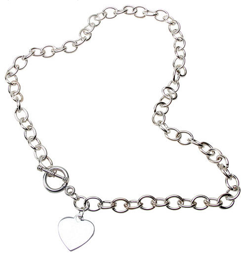 290-toghn Bret Roberts Toggle Heart Necklace