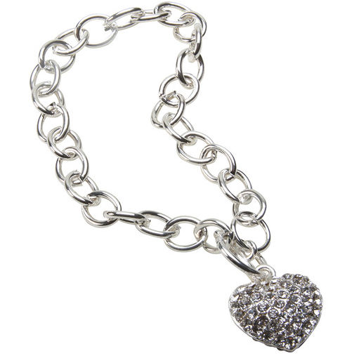 290-chtb Bret Roberts Crystal Heart Bracelet
