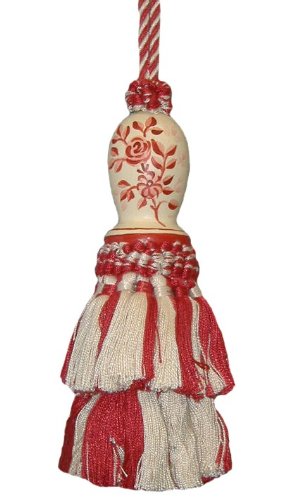 C091rd Toile-red Hand Painted Tassel