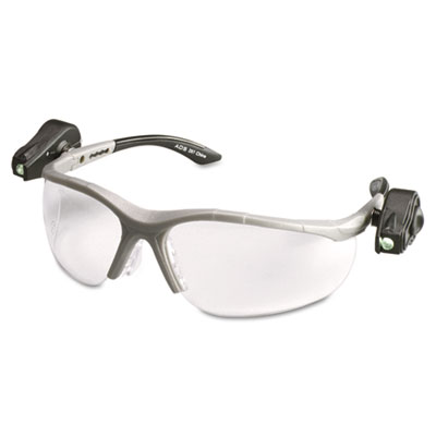 114760000010 Lightvision Safety Glasses With Led Lights Clear Antifog Lens Gray Frame