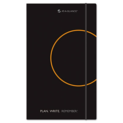 At-A-Glance 80612105 Two Days Per Page Planning Notebook 5 .13 in. x 8 .25 in. Black