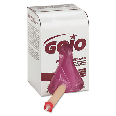 Gojo 9128-12 Pink & Klean Skin Cleanser 800-ml Bag-in-Dispenser Refill, Floral