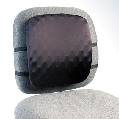 Halfback Back Support Chair Pad 13w X 1.5d X 13.75h Black