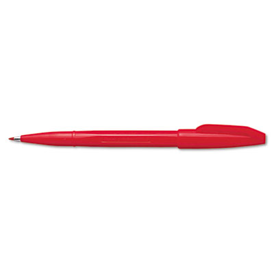 Pentel S520B Sign Pen Porous Point Capped Water-Based Pen Red Ink Fine Dozen Pentel S520B Sign Pen Porous Point Capped Water-Based Pen Red Ink Fine Dozen