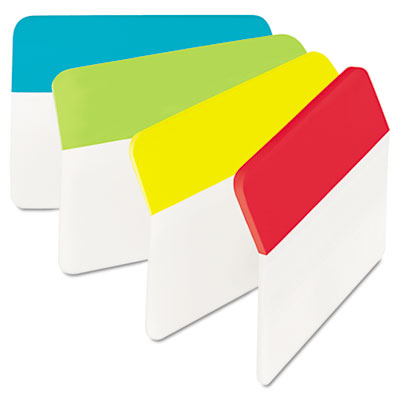 Sticky Note 686a-alyr Hanging File Tabs 2 X 1.5 Solid Angled Assorted Primary 24-pk