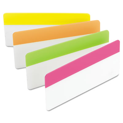 Sticky Note 686-ploy3in Durable File Tabs 3 X 1.5 Bright Colors 24-pack