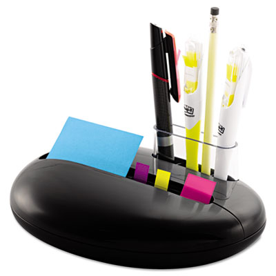 Post-It Notes PBL100 Note and Flag Combo Pebble Dispenser 3 x 3 Notes Assorted Flags Black Post-It Notes PBL100 Note and Flag Combo Pebble Dispenser 3 x 3 Notes Assorted Flags Black