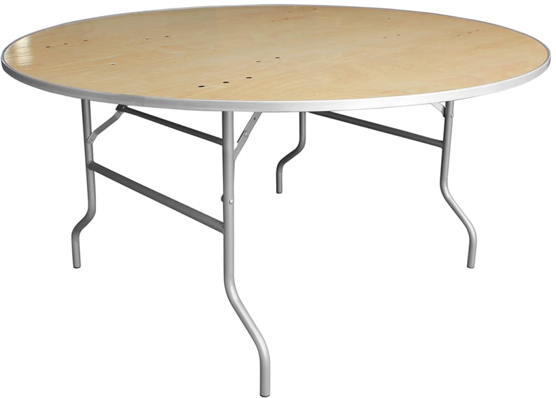 Unbeatable Where The Is Truly Flash Furniture 60 Round Heavy Duty Birchwood Folding Banquet Table With Metal Edges Xa