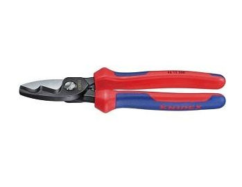 Cable Shears With Twin Cutting Edge And Multi-component Grips