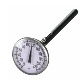 1.75 In. Dial - 0 To 220-deg. F Pocket Analog Thermometer