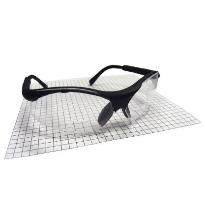 Sidewinders Safety Glasses With Black Frames And 1.0 X Readers Lens
