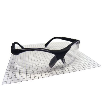 Sidewinders Safety Glasses With Black Frames And 1.5x Readers Lens