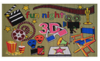La Rug Ft-153 39 In. X 58 In. Fun Time Movie Time Kids Rug - Multi Colored