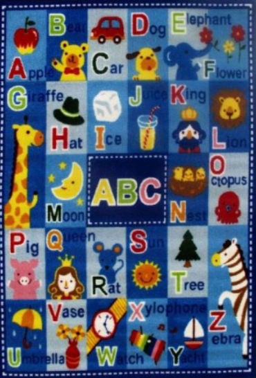 La Rug Ft-95 3958 39 In. X 58 In. Fun Time Letters And Names Area Rug - Multi Colored