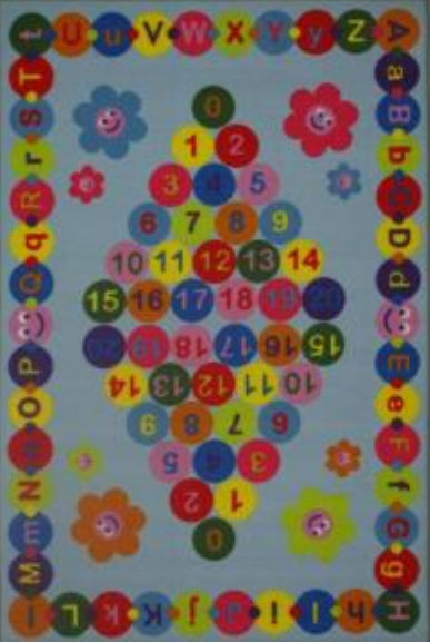 La Rug Ft-97 3958 39 In. X 58 In. Fun Time Happy Learning Area Rug - Multi Colored