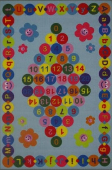La Rug Ft-97 5178 51 In. X 78 In. Fun Time Happy Learning Area Rug - Multi Colored
