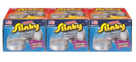 100/3pkbl Metal Original Slinky In Box 3-pack Silver
