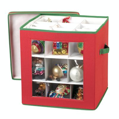 Household Essential 552red 15 In. 27 Pieces Ornament Cube