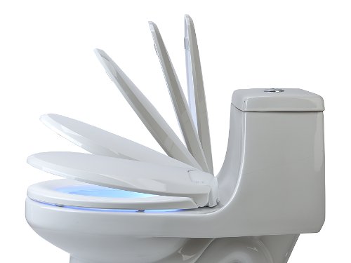 L60-rb Lumawarm Heated Nightlight Toilet Seat-round Biscuit