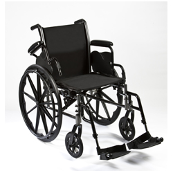 Reliance Iii Wheelchair Powder-coated Silver Vein
