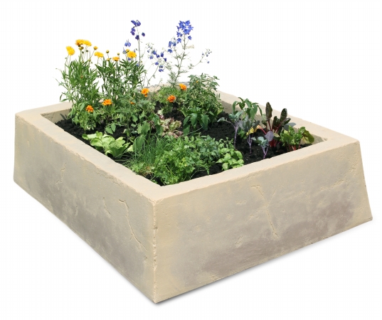 Dekorra Products 210-tv Artificial Stone Raised Garden Box - Tuscan Villa