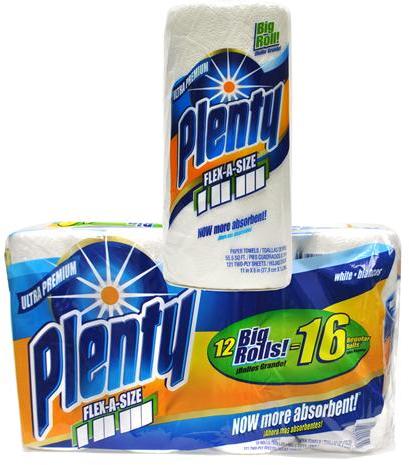 UPC 183689000339 product image for Bulk Buys Plenty Paper Towel Flex-A-Size 121 Sheets - Bounty - Case of 12 | upcitemdb.com