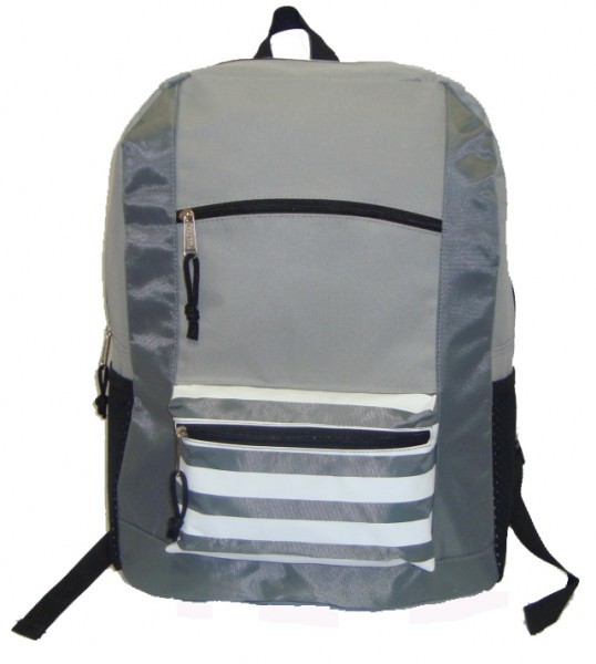 702678 600d Poly Backpack - Grey Case Of 40