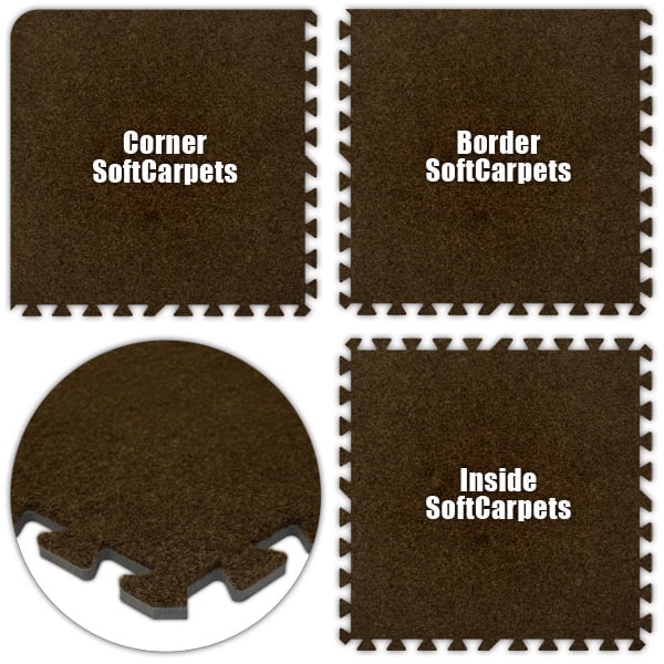 Scbn2426 Softcarpets -brown -24 X 26 Set