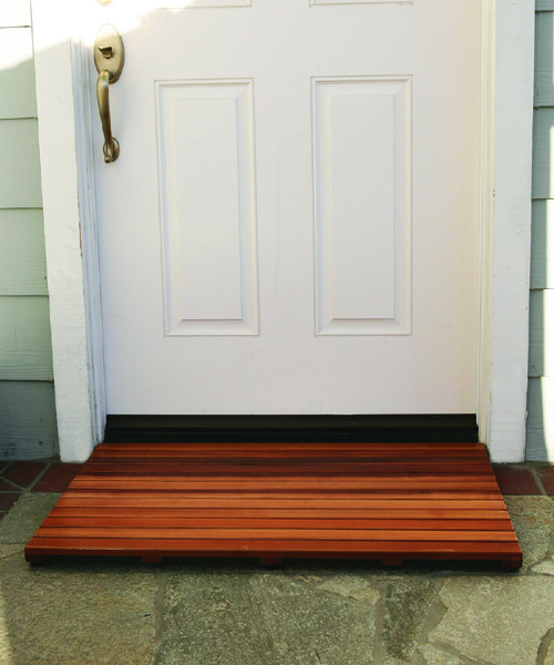 Cedar Delite RCFNM450X600PS 18 inch X 24 inch Rectangle Western Red Cedar Garden Deck Tile with Exterior Stain