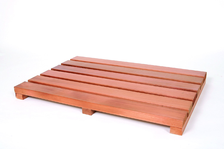 Cedar Delite RCFNM450X900PS 18 inch X 36 inch Rectangle Western Red Cedar Garden Deck Tile with Exterior Stain