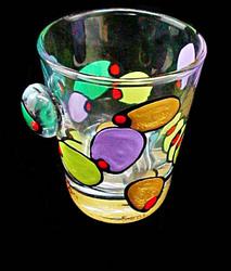 Bellissimo SHT-5001 Hand Painted Outrageous Olives Design 2 oz. Collectible Shot Glass