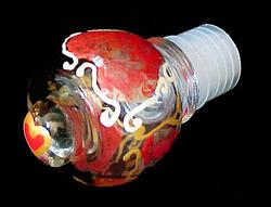 Bellissimo STOPPER-0196 Hand Painted Valentine Treasure Design Wine Bottle Stopper