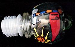 Bellissimo STOPPER-0796 Hand Painted Golf - 19th Hole Design Wine Bottle Stopper