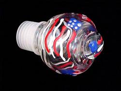 Bellissimo STOPPER-0901 Hand Painted America's Flag Design Wine Bottle Stopper