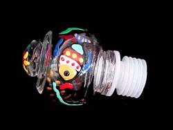 Bellissimo STOPPER-0997 Hand Painted Fantasy Fish Design Wine Bottle Stopper