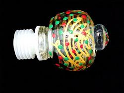 Bellissimo STOPPER-1096 Hand Painted Christmas Trees Design Wine Bottle Stopper
