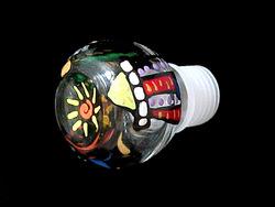 Bellissimo STOPPER-1101 Hand Painted Lively Lighthouses Design Wine Bottle Stopper