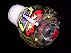 Bellissimo STOPPER-1400 Hand Painted Butterfly Meadow Design Wine Bottle Stopper
