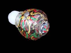 Bellissimo STOPPER-2397 Hand Painted Regal Poinsettia Design Wine Bottle Stopper