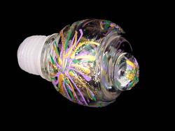 Bellissimo STOPPER-3098 Hand Painted Mardi Gras Fireworks Design Wine Bottle Stopper
