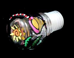 Bellissimo STOPPER-9196 Hand Painted Caribbean Excitement Design Wine Bottle Stopper