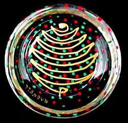 Bellissimo COASTER-1096 Hand Painted Christmas Trees Design 3.75 Inch Coaster