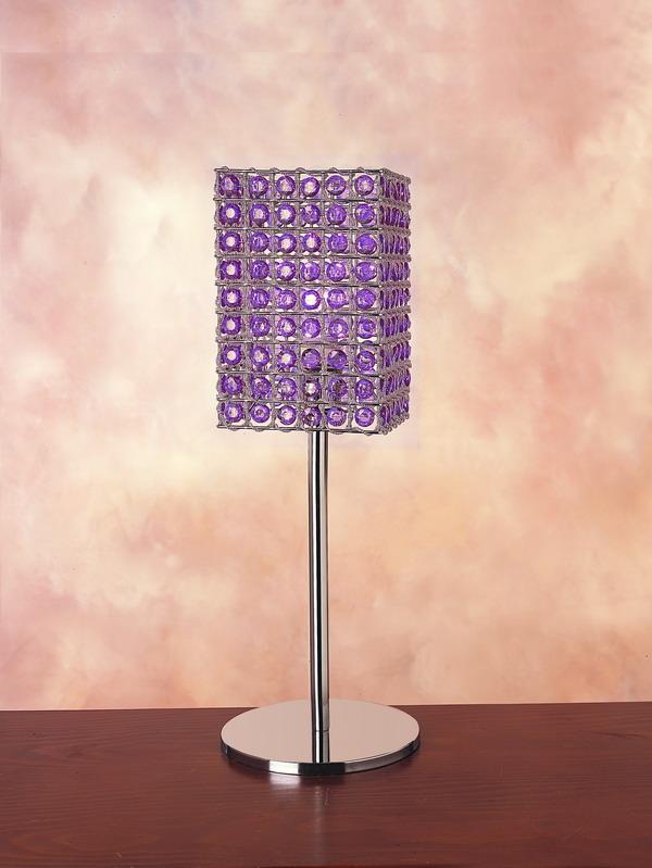 Trend Lighting TT4468 Carina Table Lamp - Purple Shade